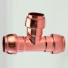 雨龍管業(yè)長期供應(yīng)TU2紫銅管件 等徑異徑螺紋三通